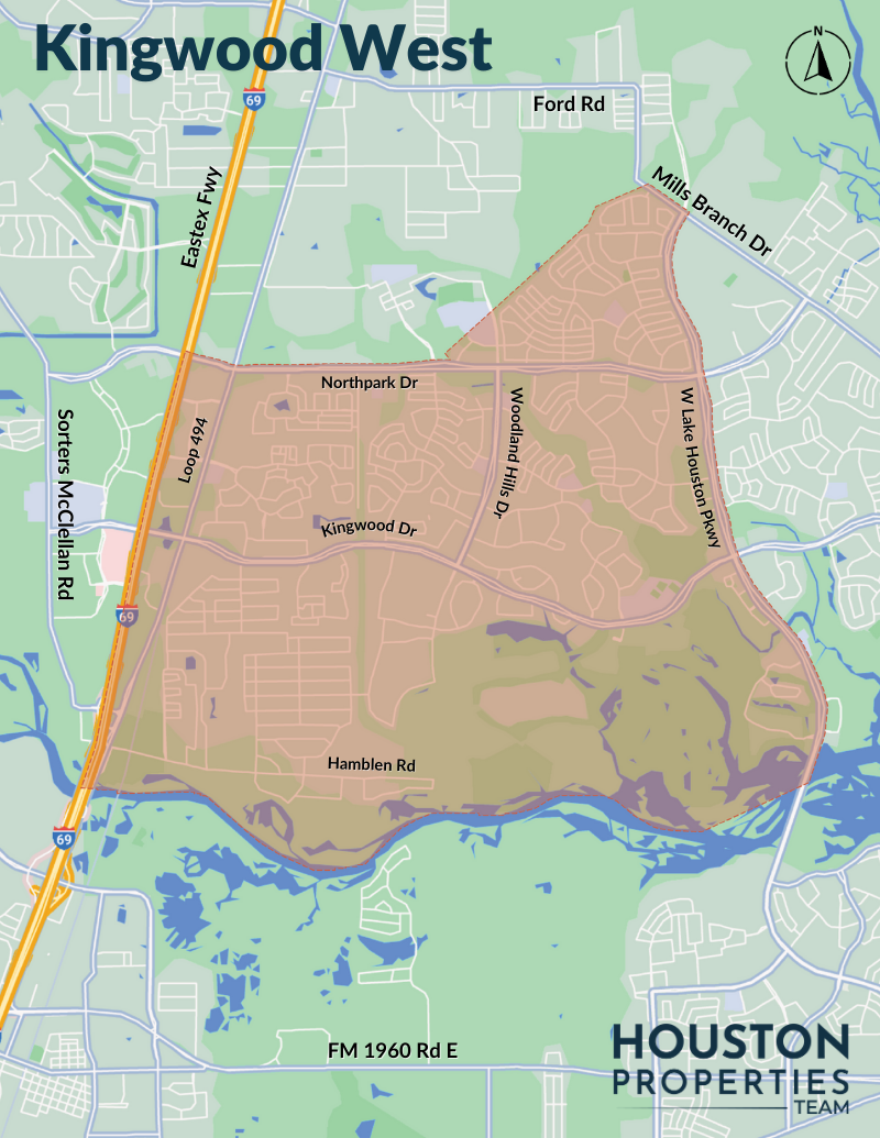 Map of Kingwood West