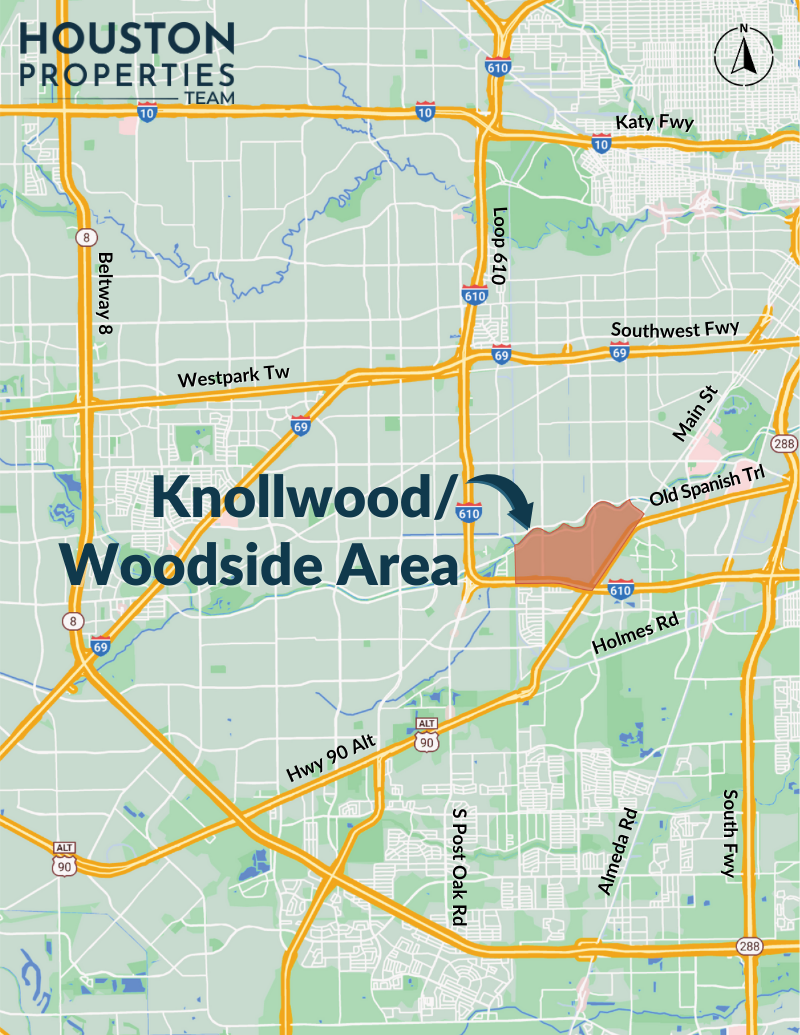 Knollwood/Woodside Map