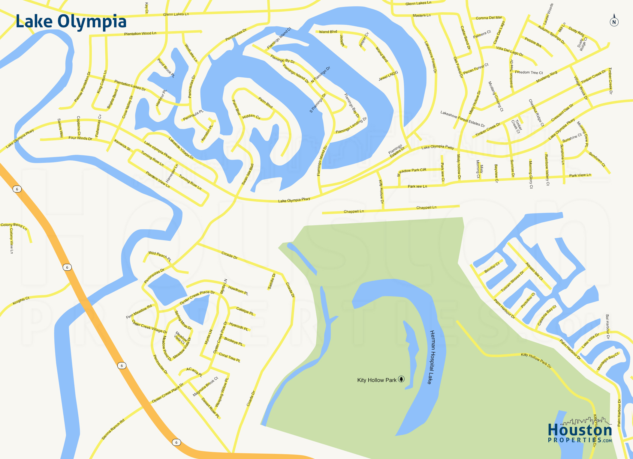 Map of Lake Olympia