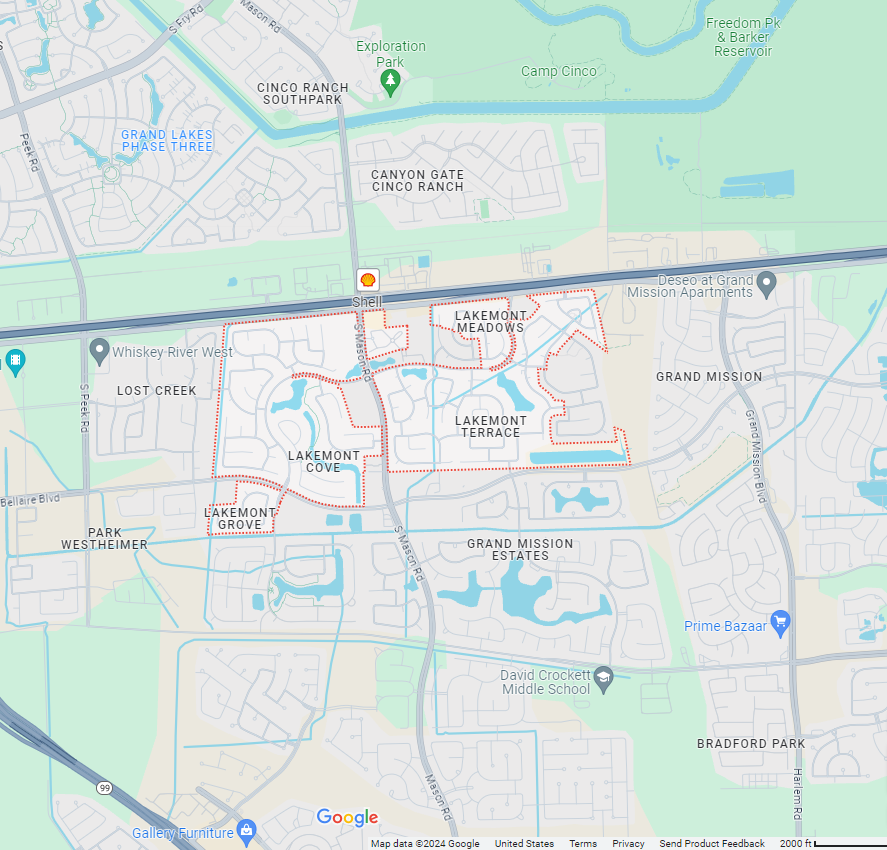 Map of Lakemont (Master Planned)