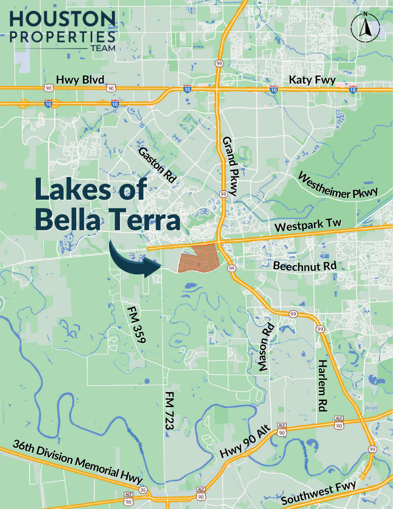 Lakes of Bella Terra Map