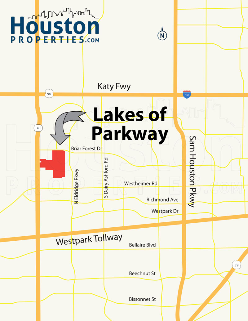 Lakes of Parkway Map