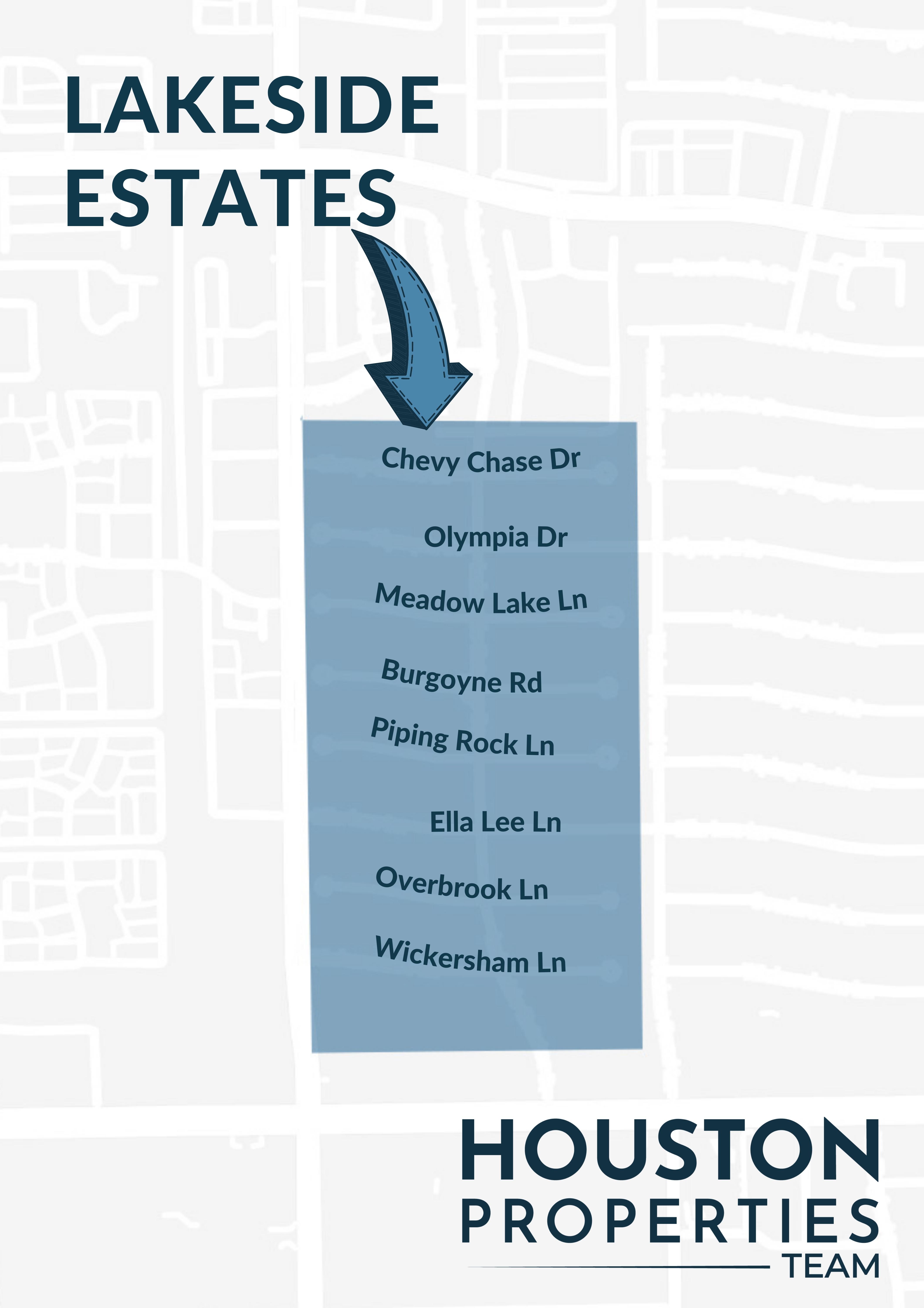 Map of Lakeside Estates