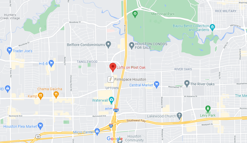 Lofts On Post Oak Map