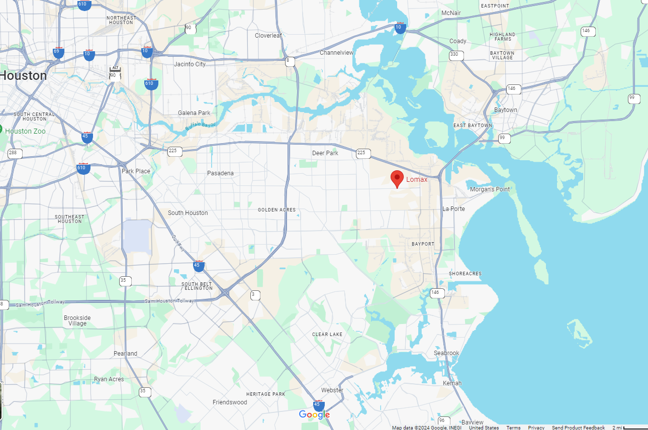 Lomax Area Map