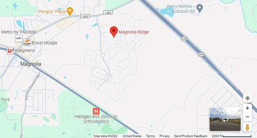 Map of Magnolia Ridge (Master Planned)