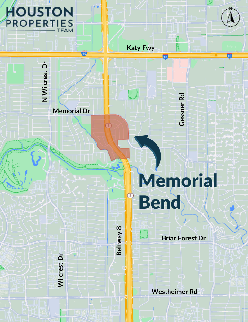 Memorial Bend Map