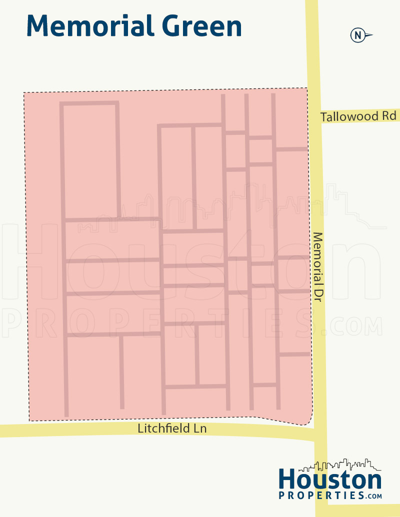 Map of Memorial Green