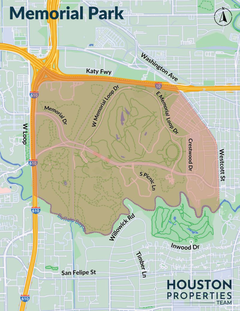 Map of Memorial Park