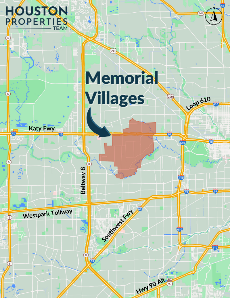 Memorial Villages Map