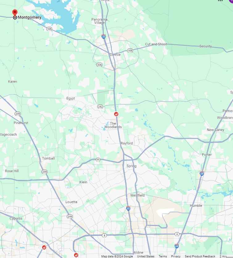 Montgomery County Northwest Map