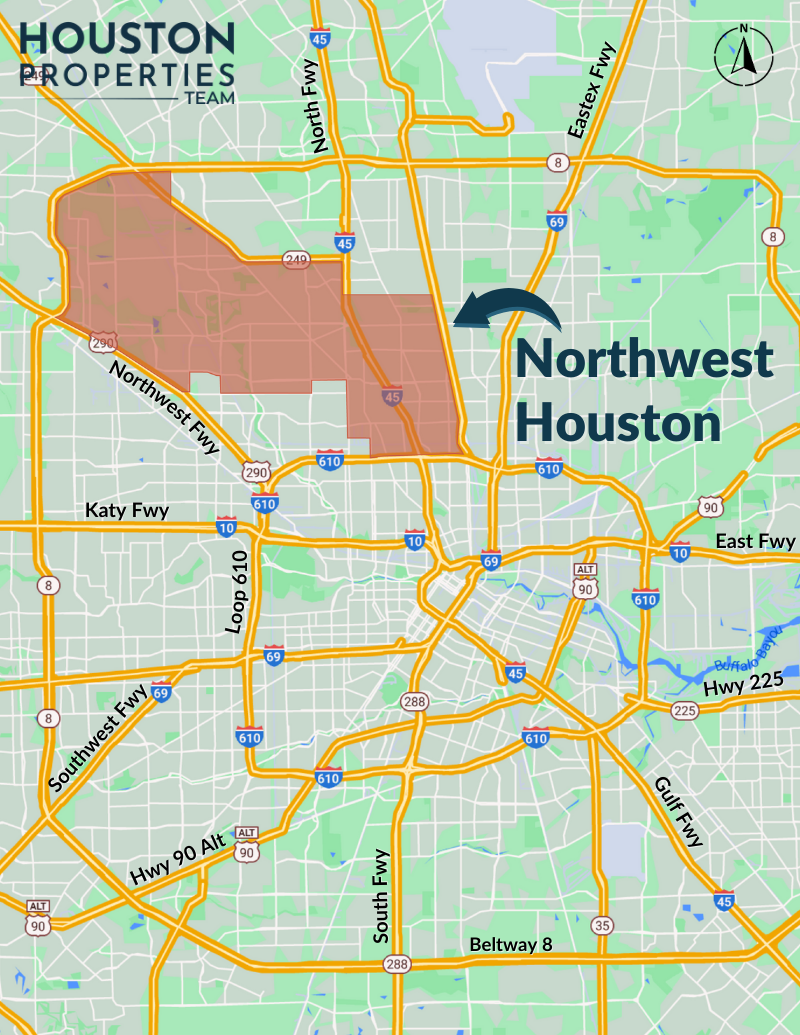 Northwest Houston Map