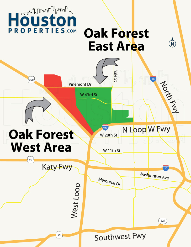 Oak Forest East Map