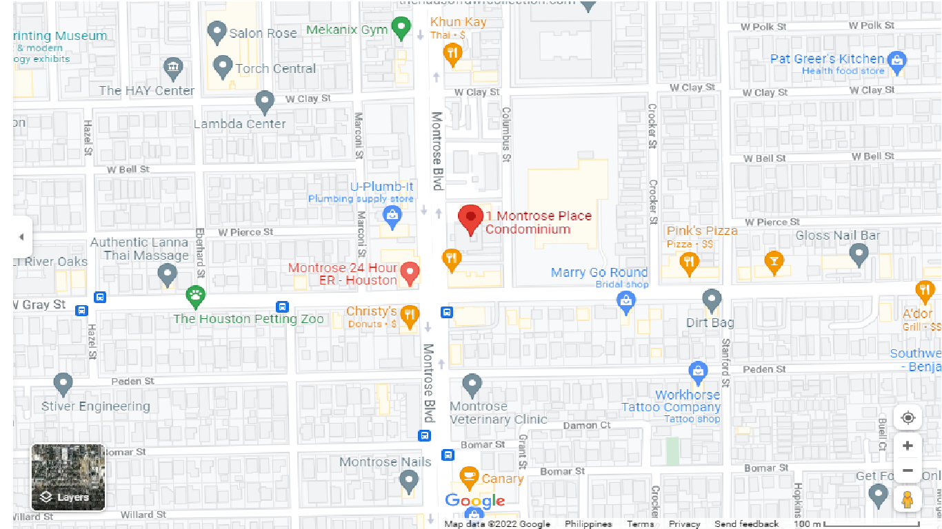 One Montrose Place Map