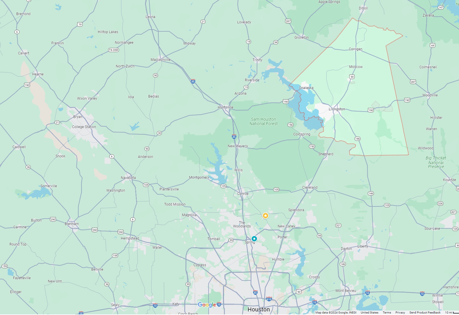 Polk County North Map