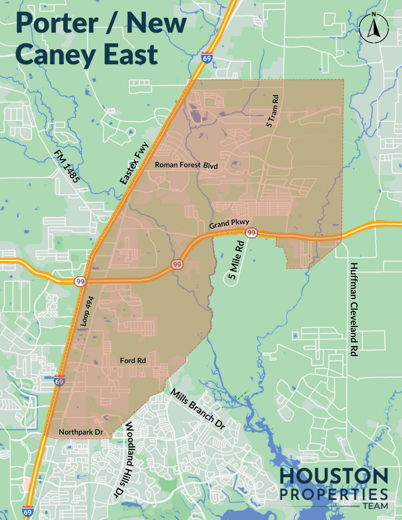 Map of Porter / New Caney East