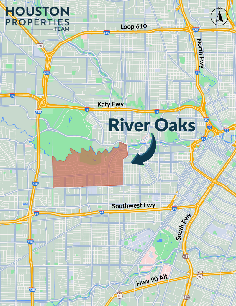 River Oaks Houston Map | Two New River Oaks Neighborhood Maps