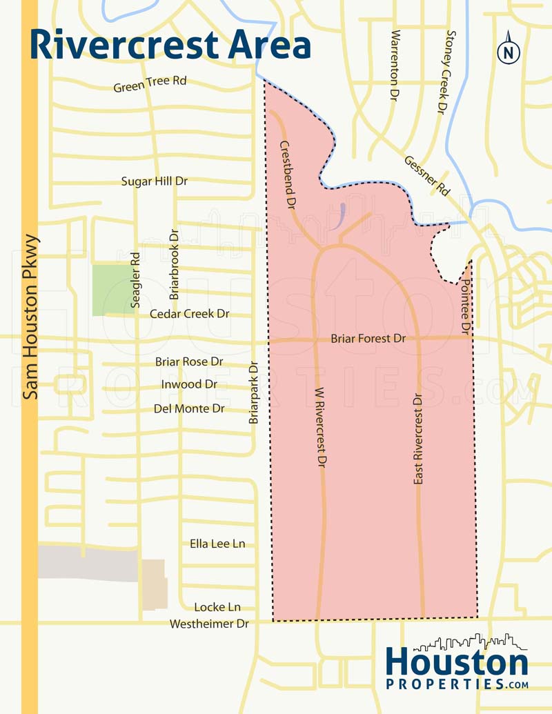 Map of Rivercrest