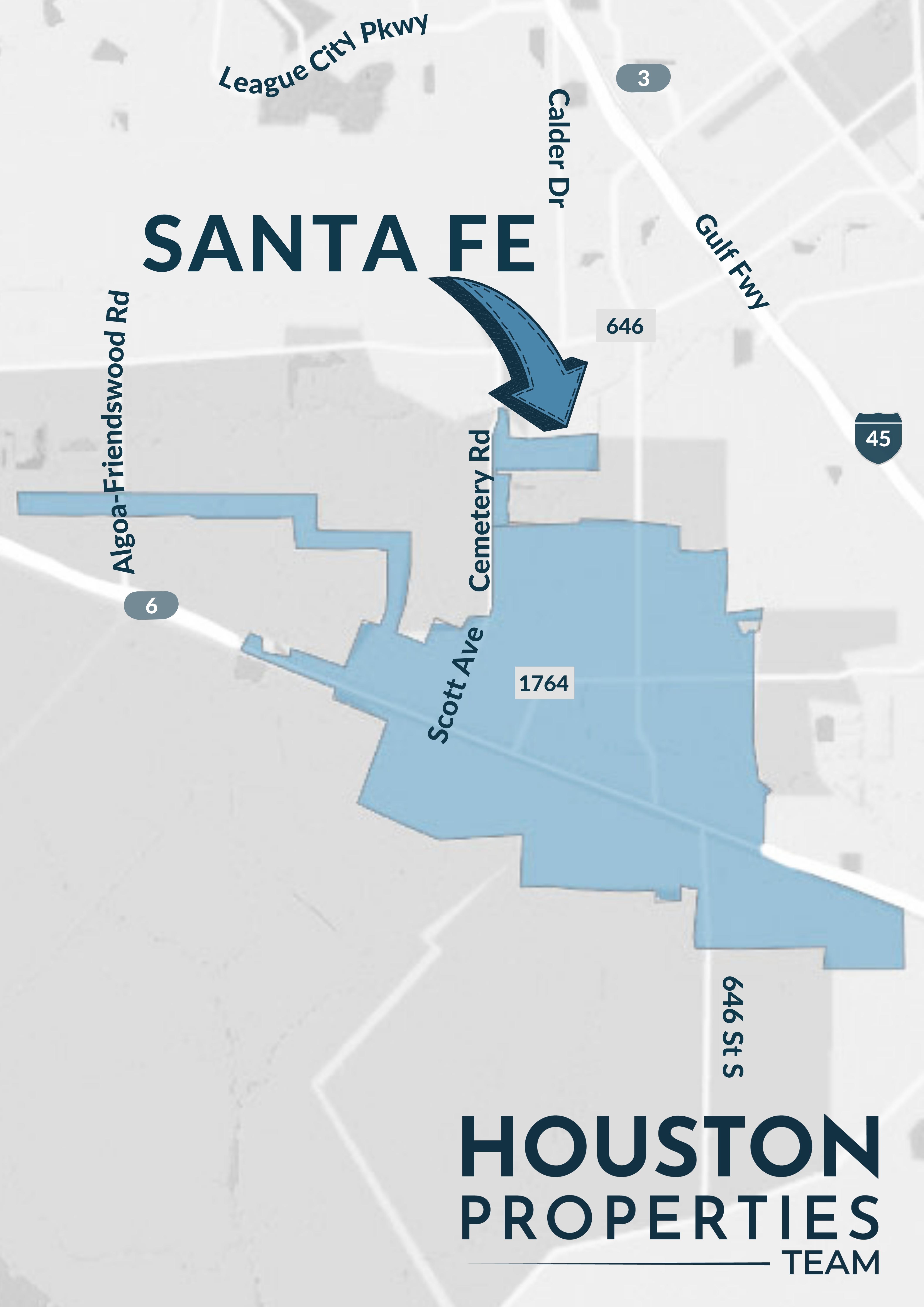 Map of Santa Fe