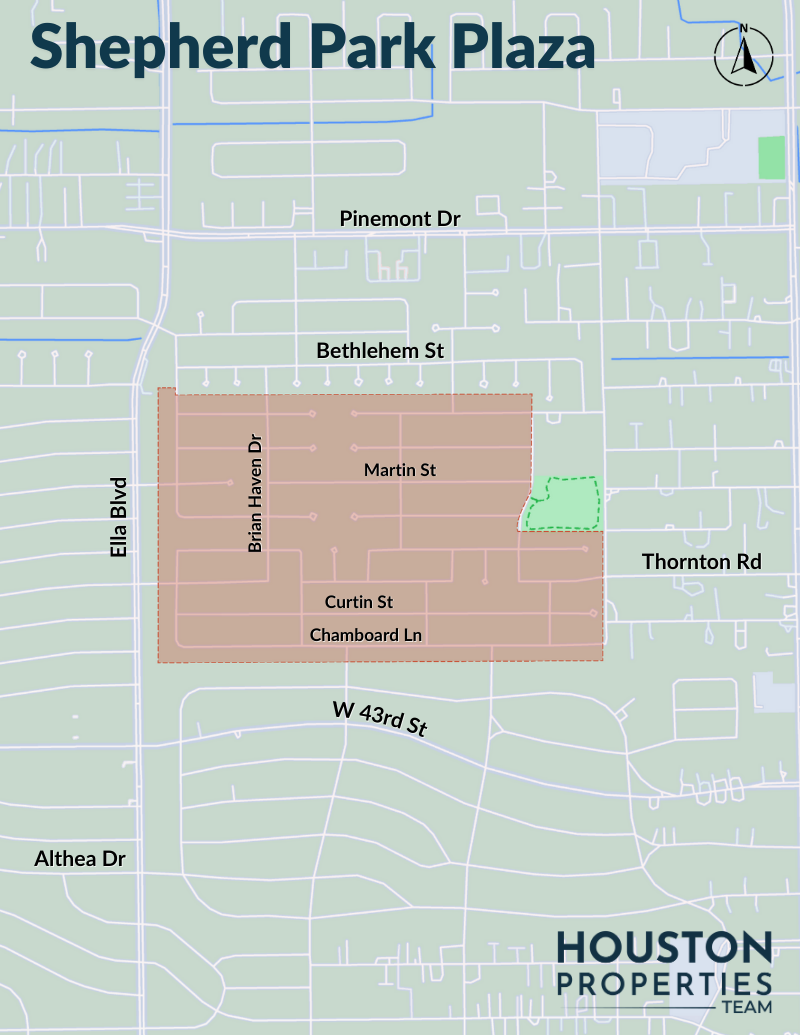 Map of Shepherd Park Plaza Area