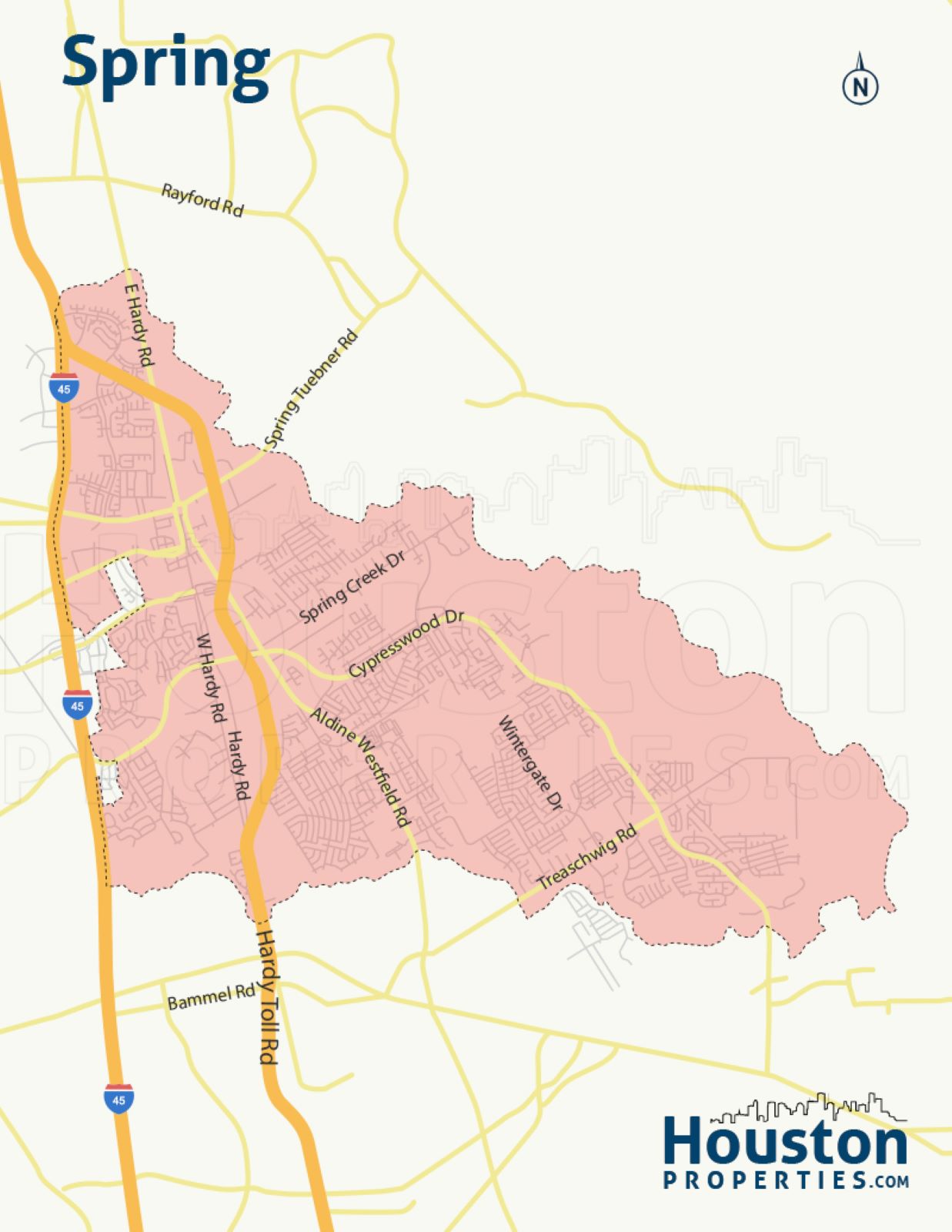 Map of Spring East