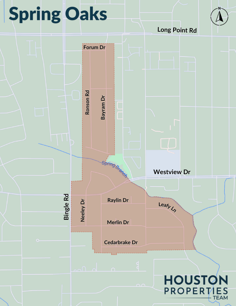 Map of Spring Oaks