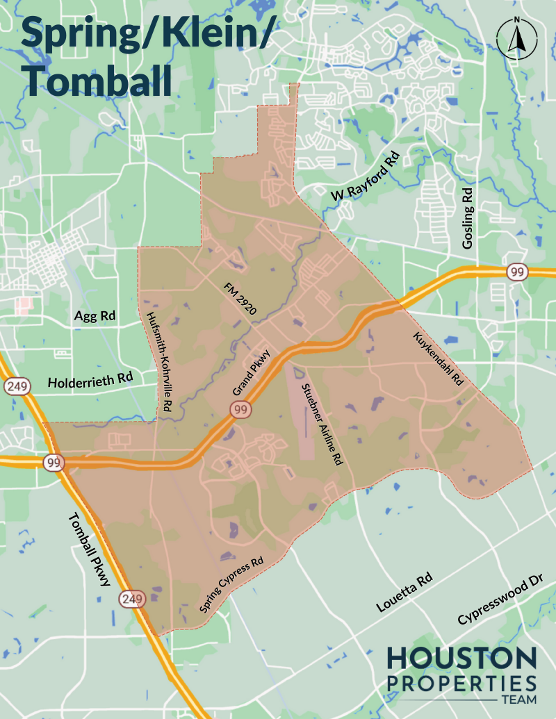 Map of Spring/Klein/Tomball