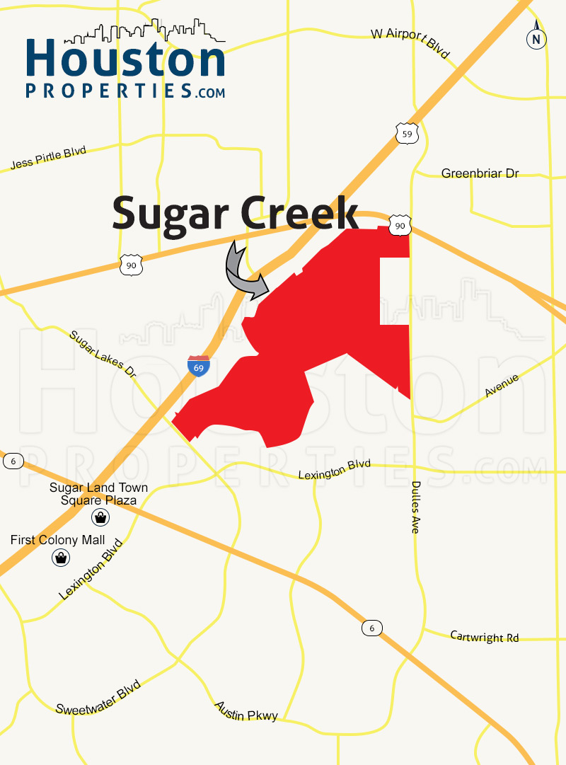 Sugar Creek Map