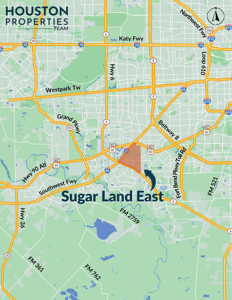 Sugar Land East Map