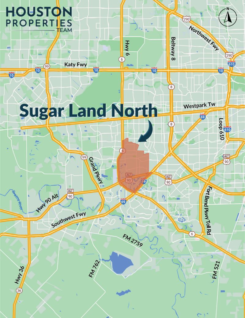 Sugar Land North Map