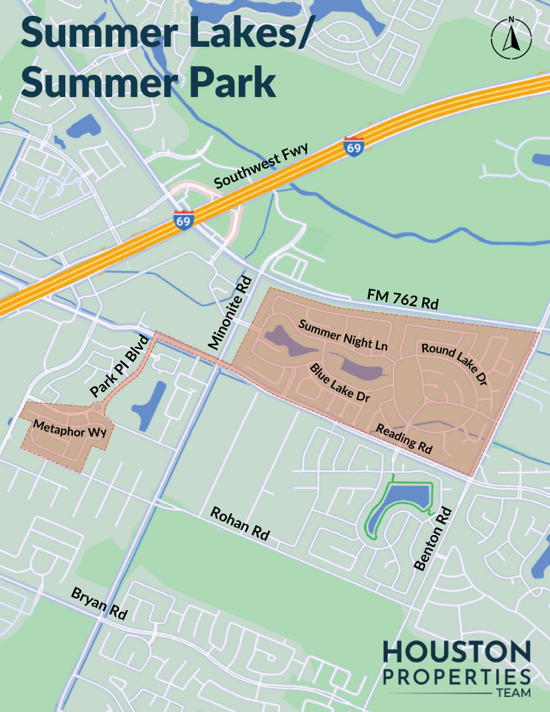 Map of Summer Lakes / Summer Park