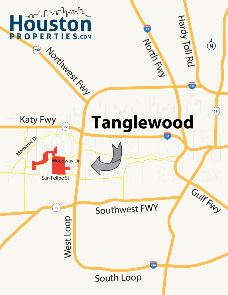 Tanglewood Area Map