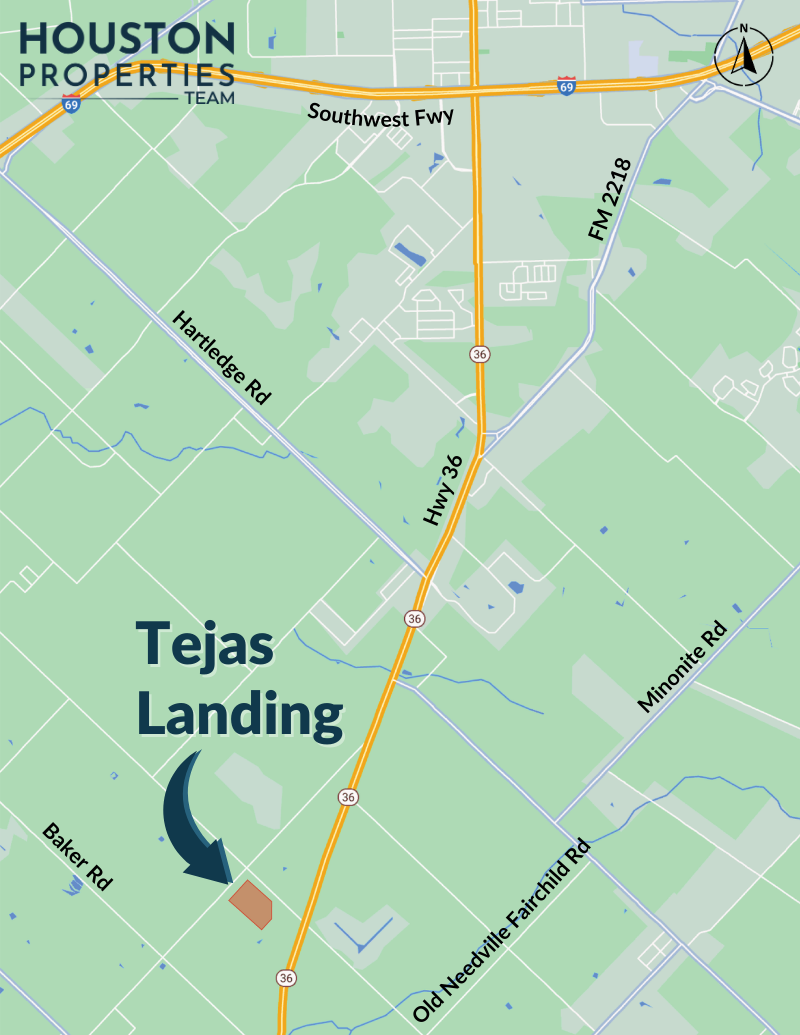 Tejas Landing Map