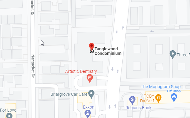 Map of The Tanglewood