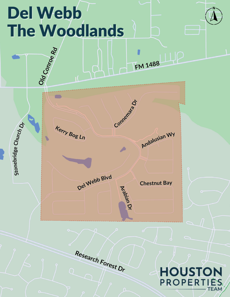 The Woodlands: Del Webb Map