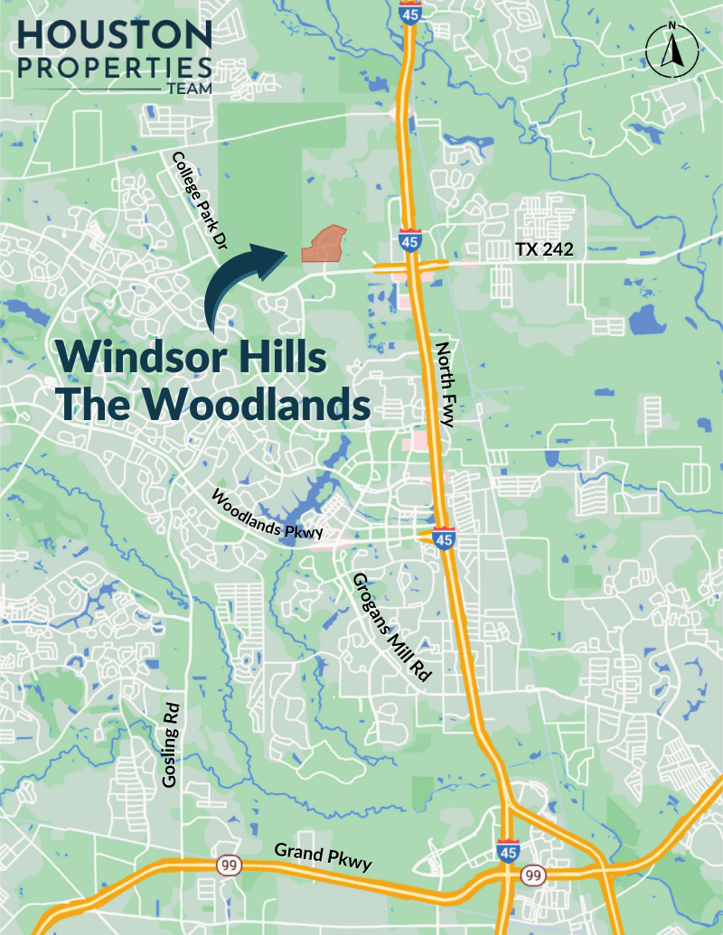 The Woodlands: Windsor Hills Map