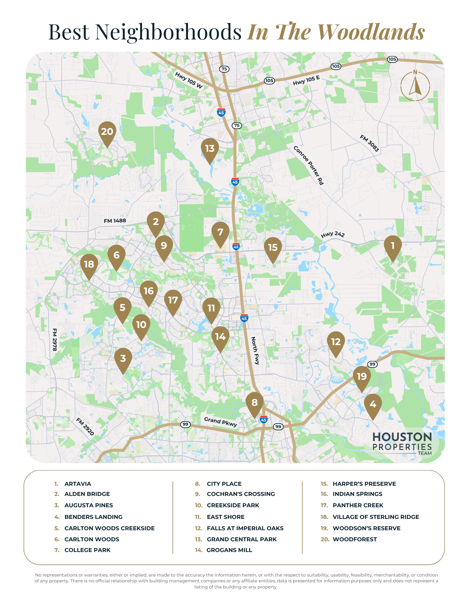 The Woodlands Map