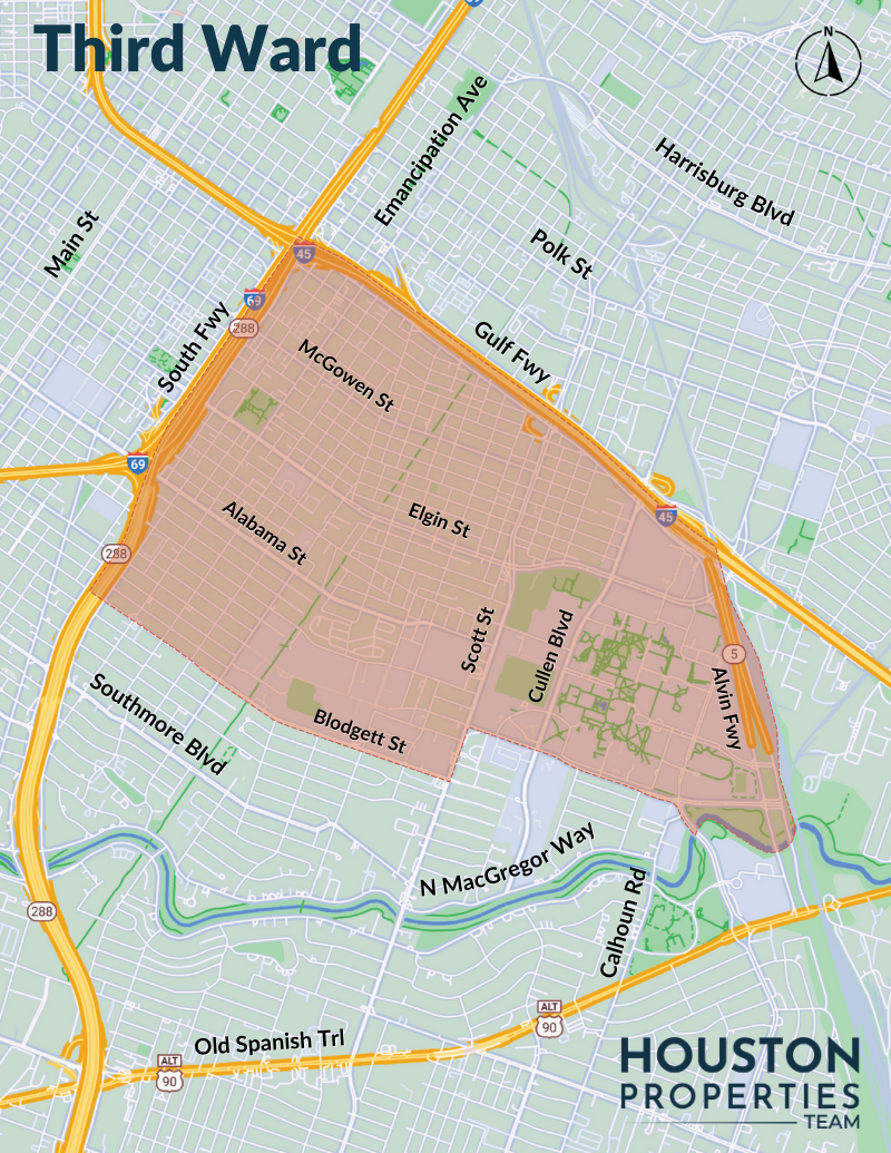 Map of Third Ward