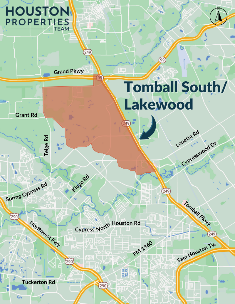 Tomball South/Lakewood Map