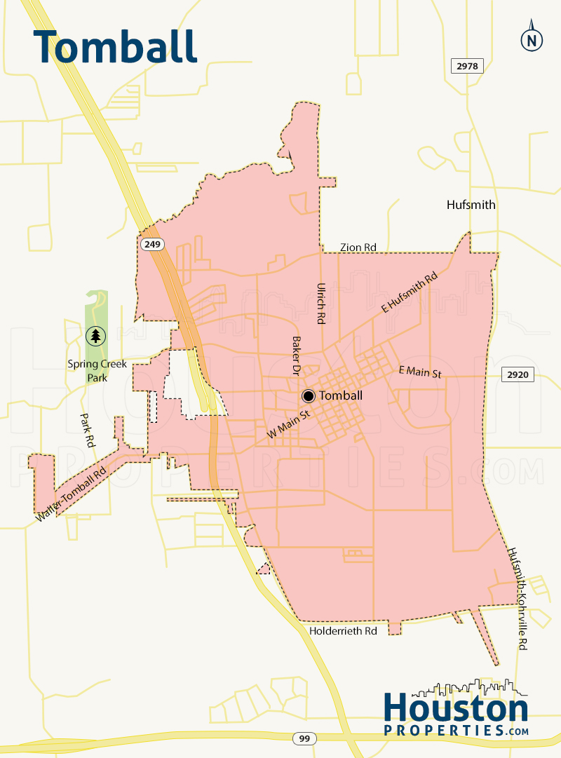 Map of Tomball
