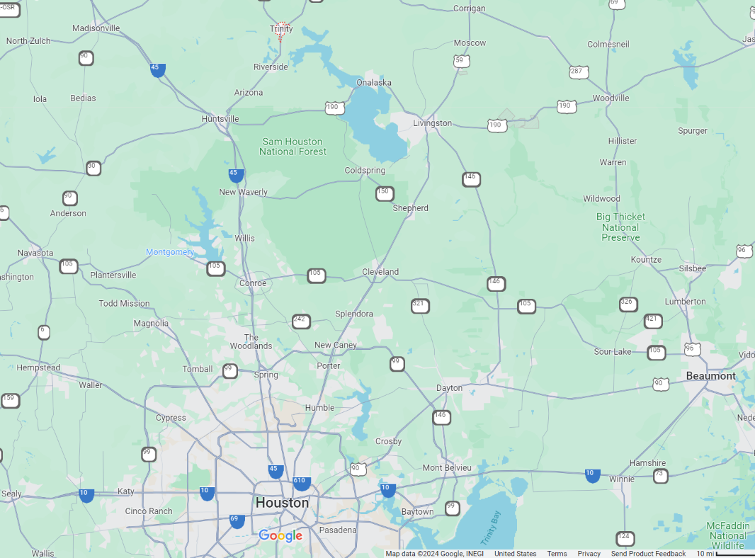 Trinity Area Map