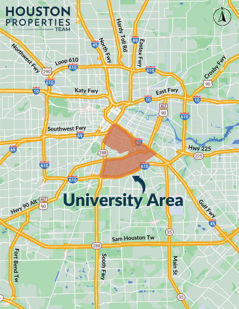 University Area Map