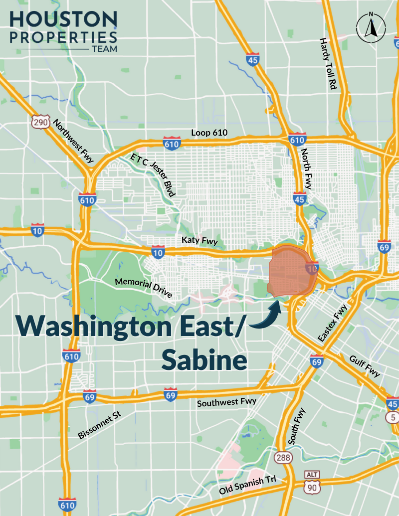 Washington East/Sabine Map