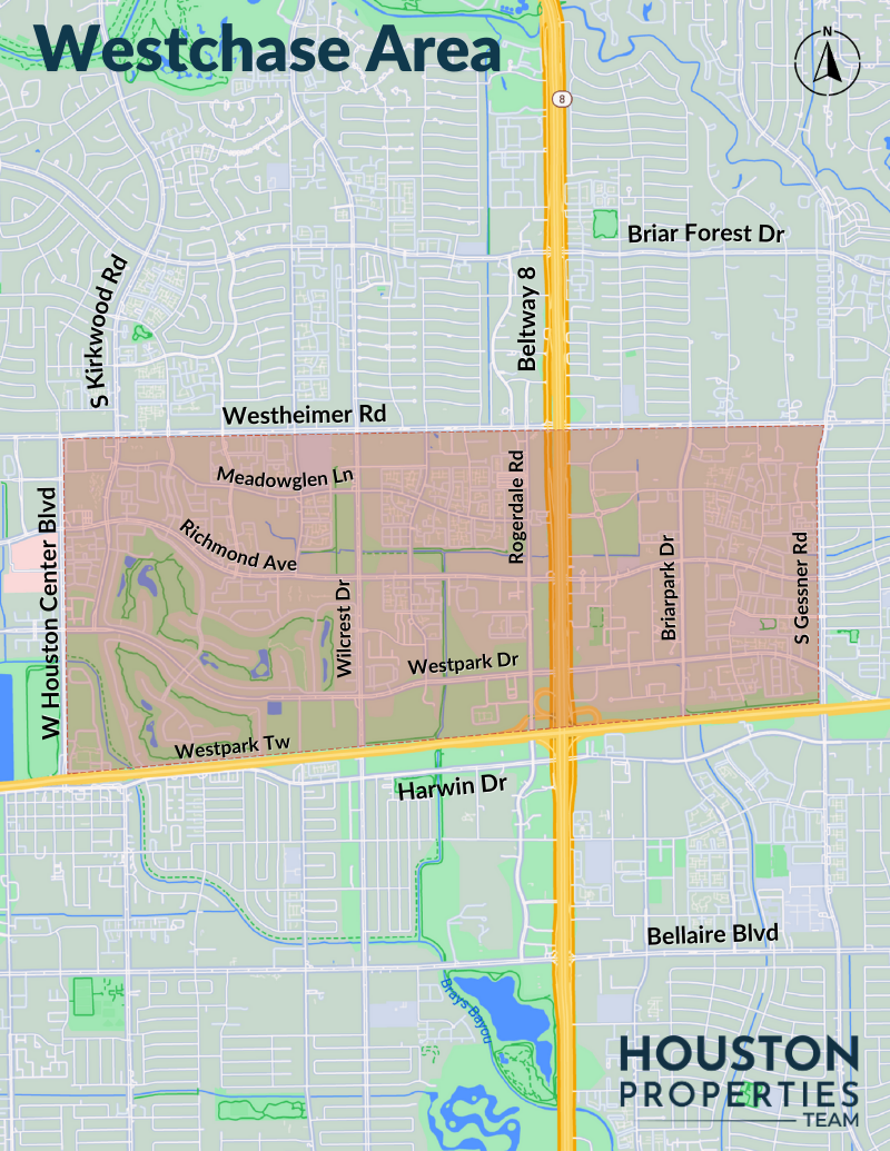 Map of Westchase Area