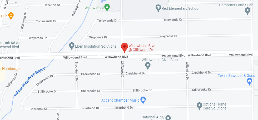 Map of Willow Bend
