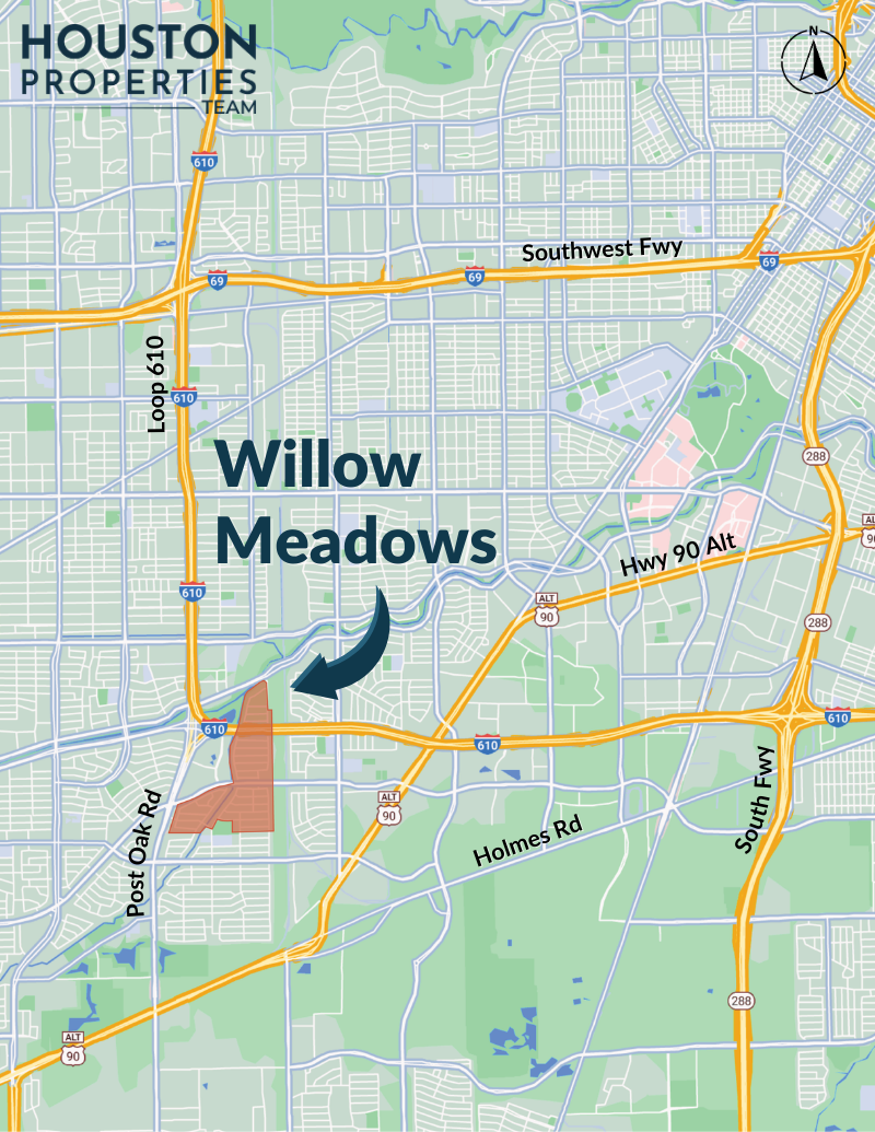 Willow Meadows Area Map