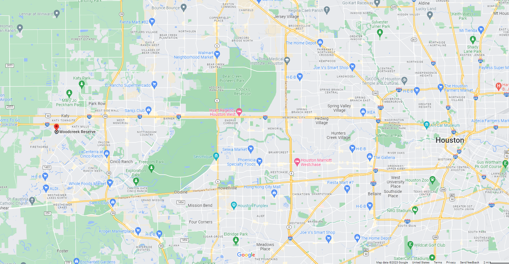 WoodCreek Reserve Map