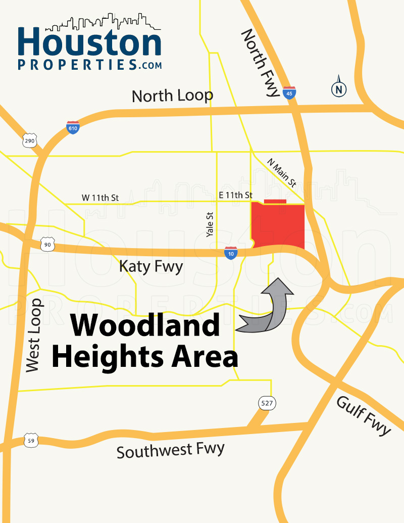 Woodland Heights Map