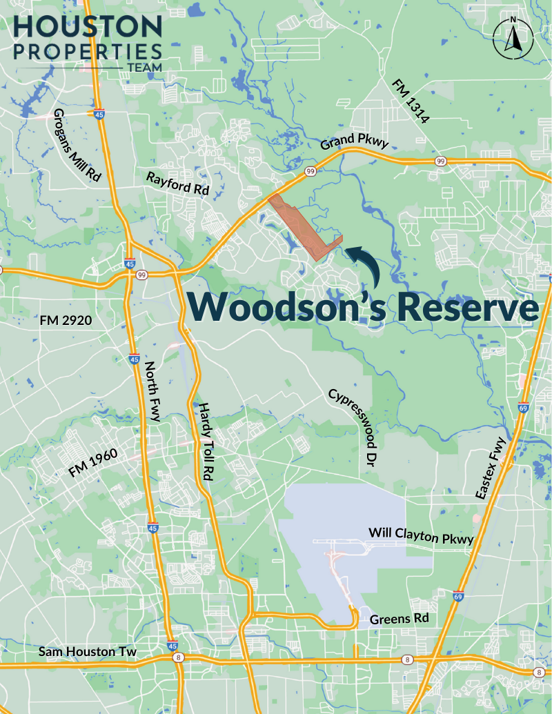 Woodson's Reserve Map