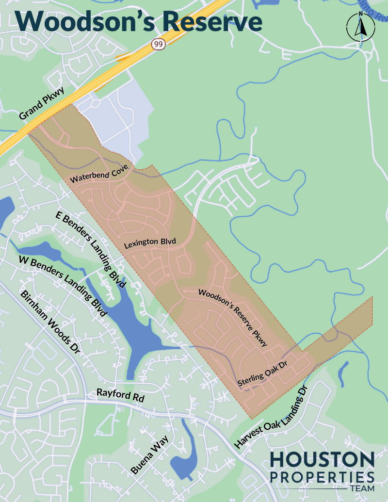 Map of Woodson's Reserve